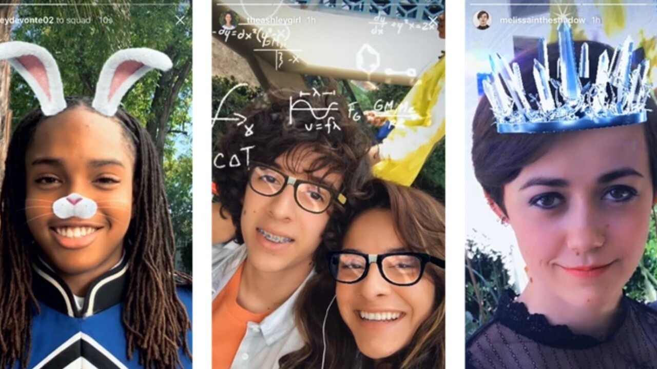 Instagram adds Face Filters, because of course it did