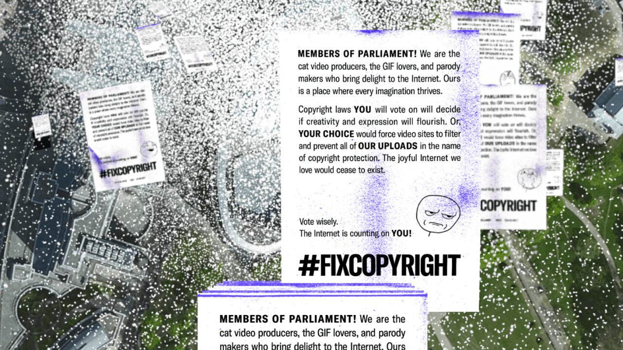 Mozilla floods EU officials with digital leaflets to fight nonsensical copyright laws