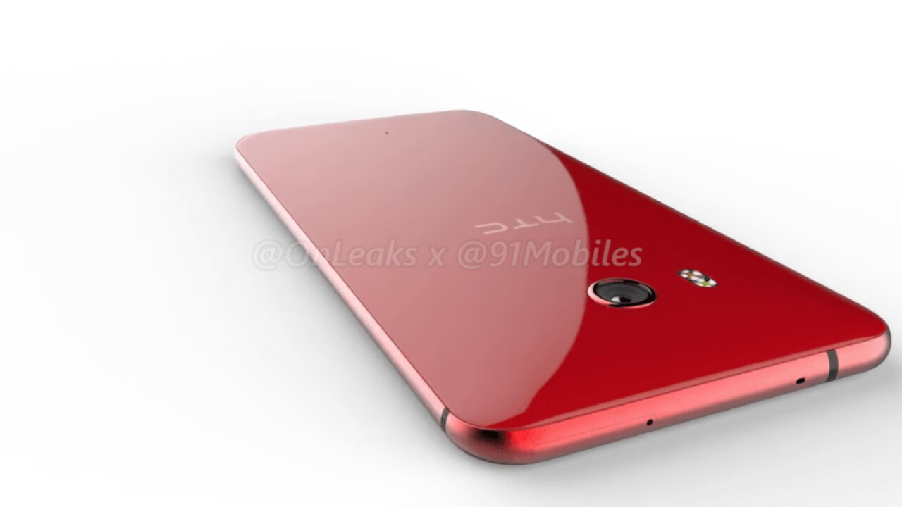 Red HTC U 11 surfaces in leaked virtual render