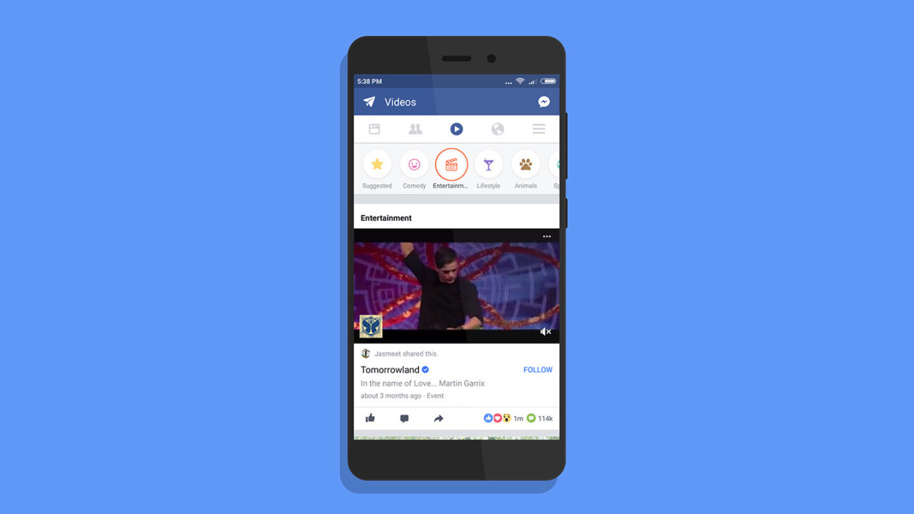 Facebook is testing a revamped Videos tab with suggested clips on Android