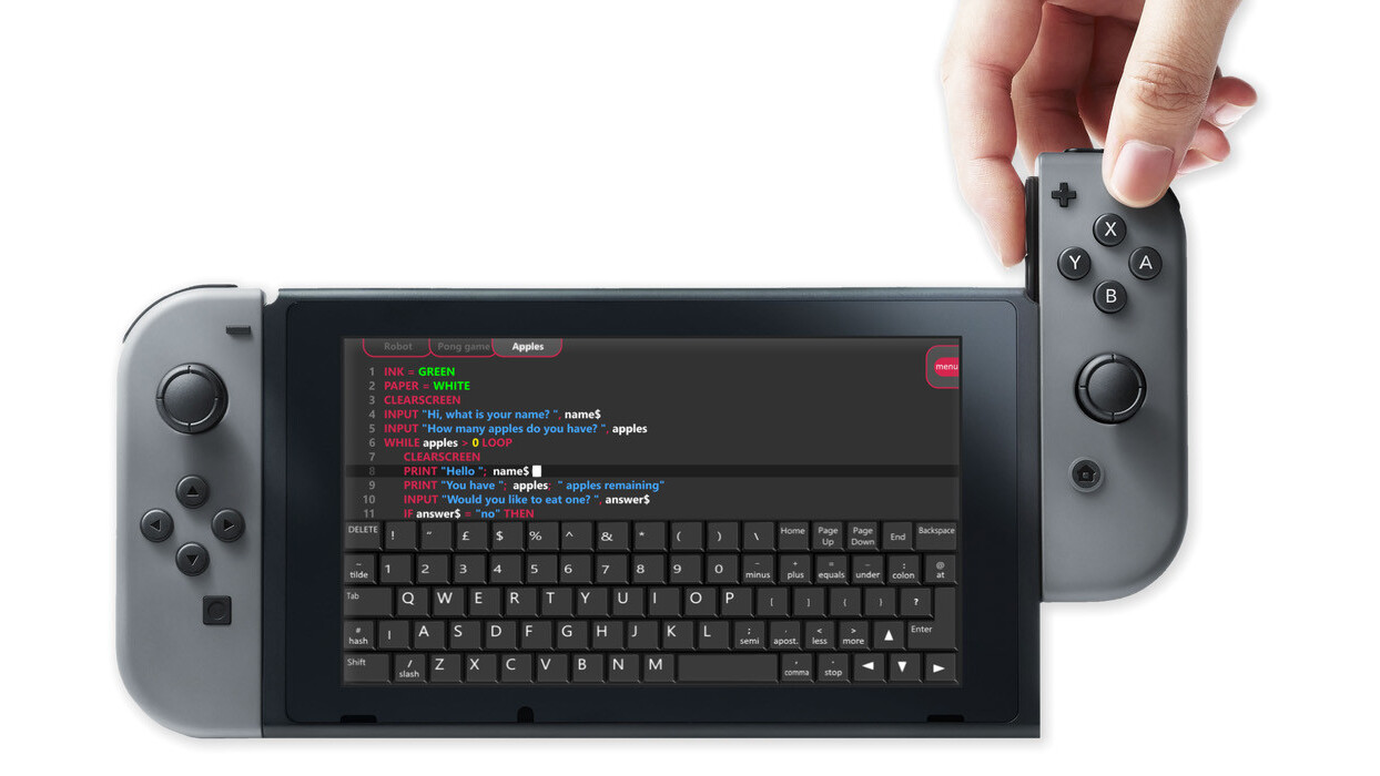 The Nintendo Switch could soon introduce your child to coding apps