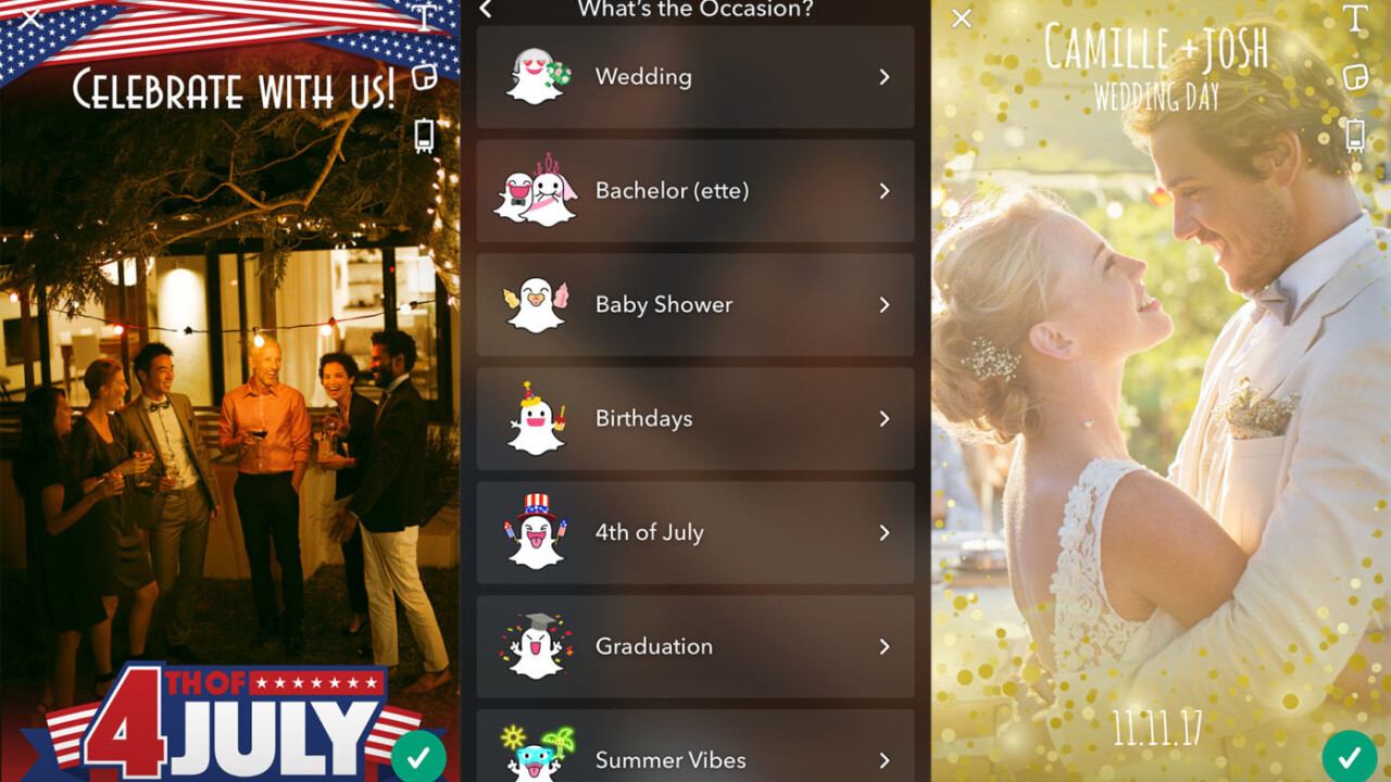Snapchat now lets you create your own filters – right in the app