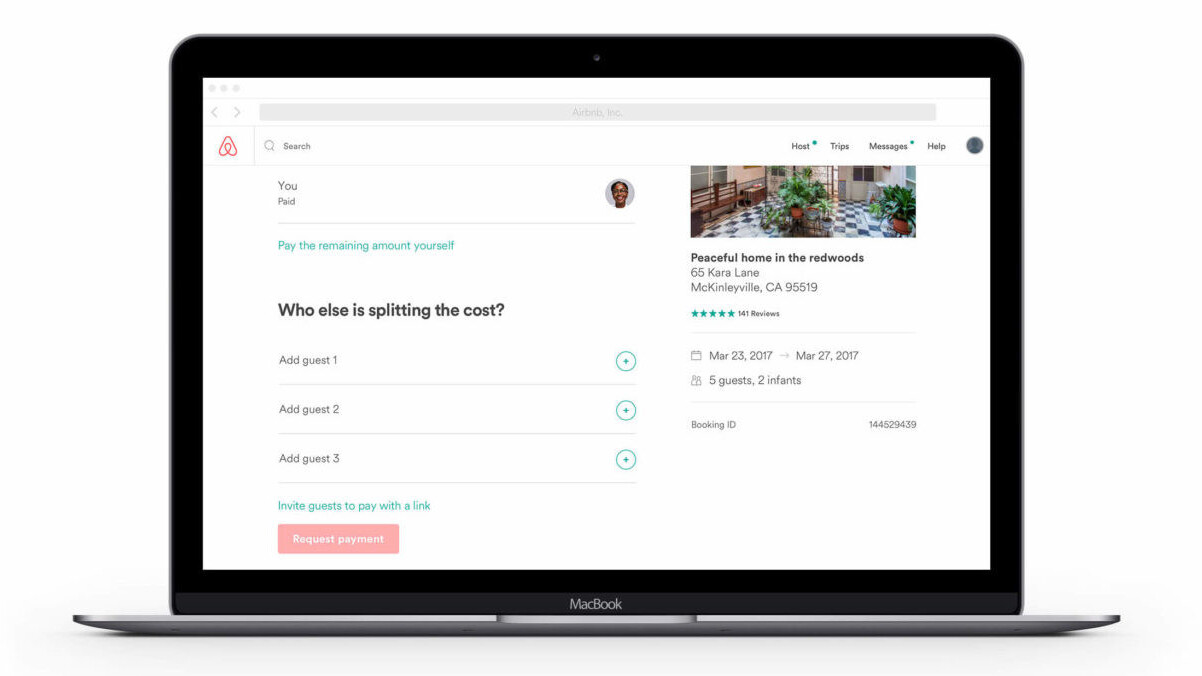 Airbnb is adding split payments so your friends don’t leave you hanging