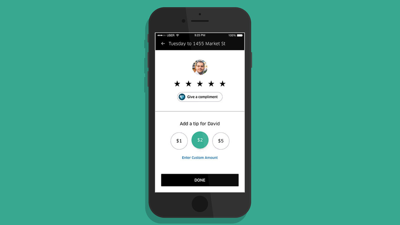 Uber now lets you tip drivers – but will you?
