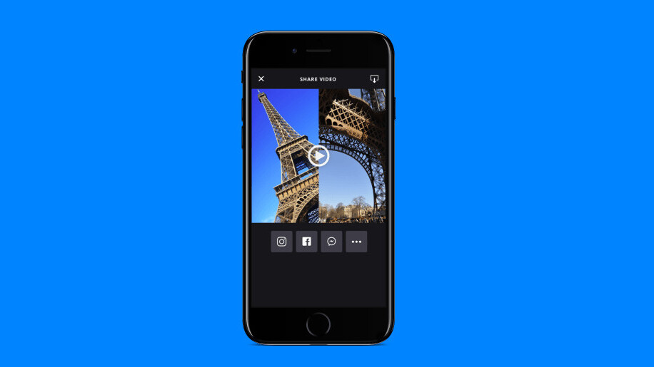 This app lets you record split-screen footage with nearby friends