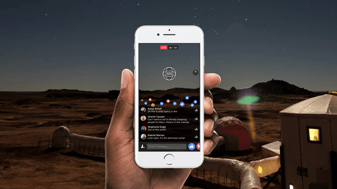 Facebook Live 360 streams can now be watched in 4K and VR