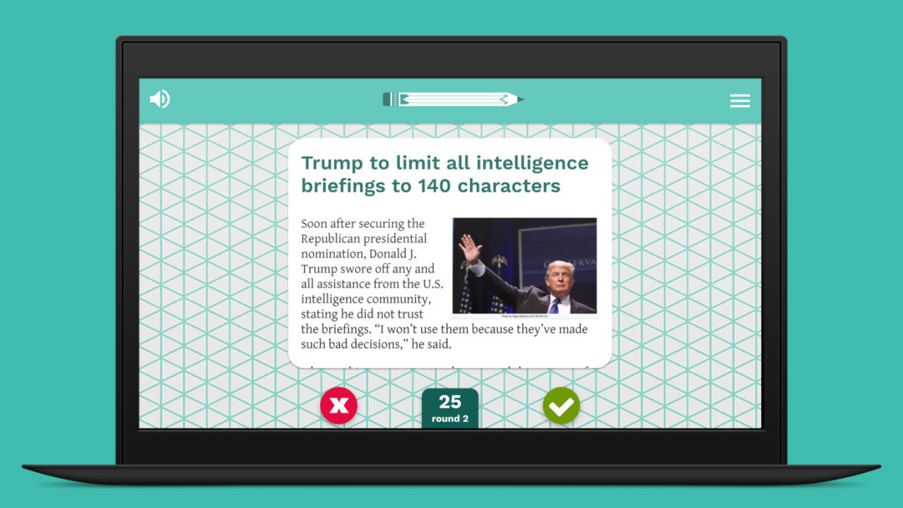 Learn to spot fake news with this Tinder-style browser game