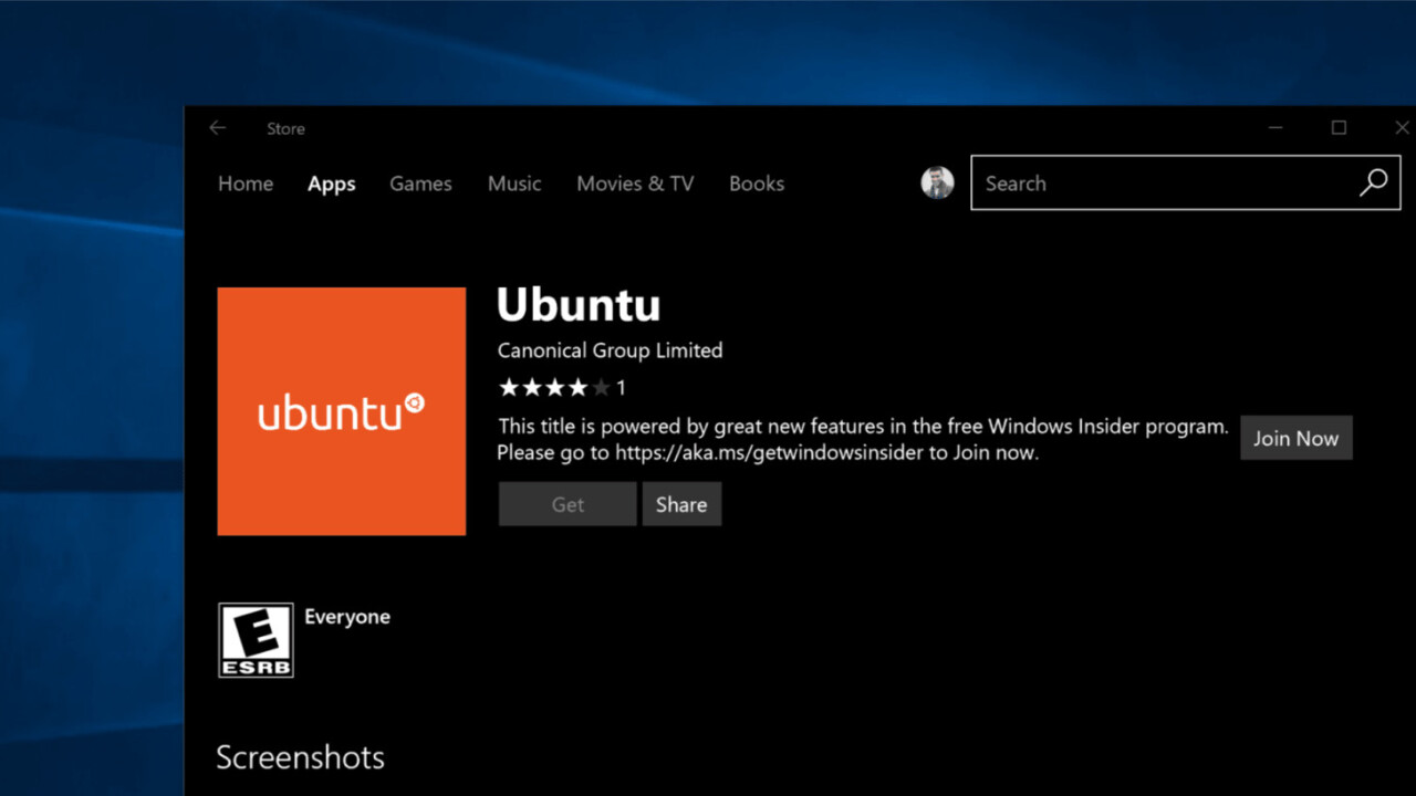 Getting Ubuntu on Windows 10 is now (almost) as easy as downloading an app