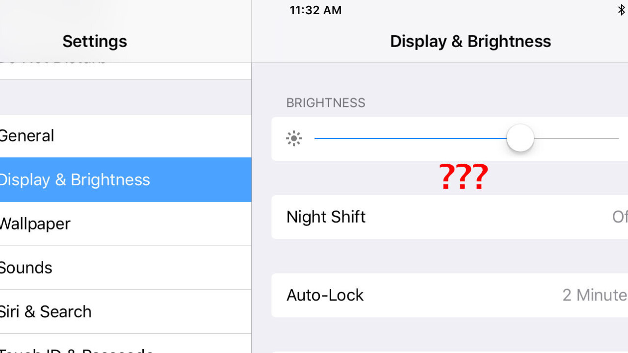 Apple doesn’t want you to set your own brightness in iOS 11