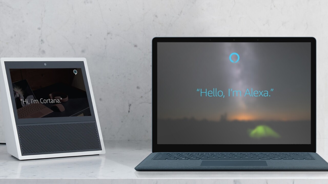 Alexa and Cortana are teaming up, and that’s good for everyone