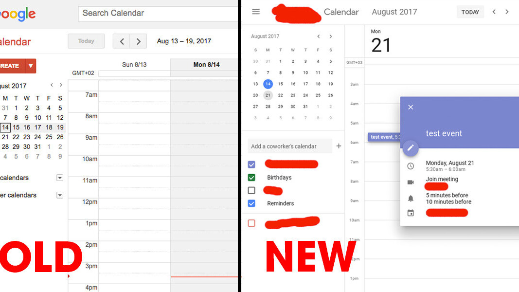 Google is testing a gorgeous new user interface for Calendar