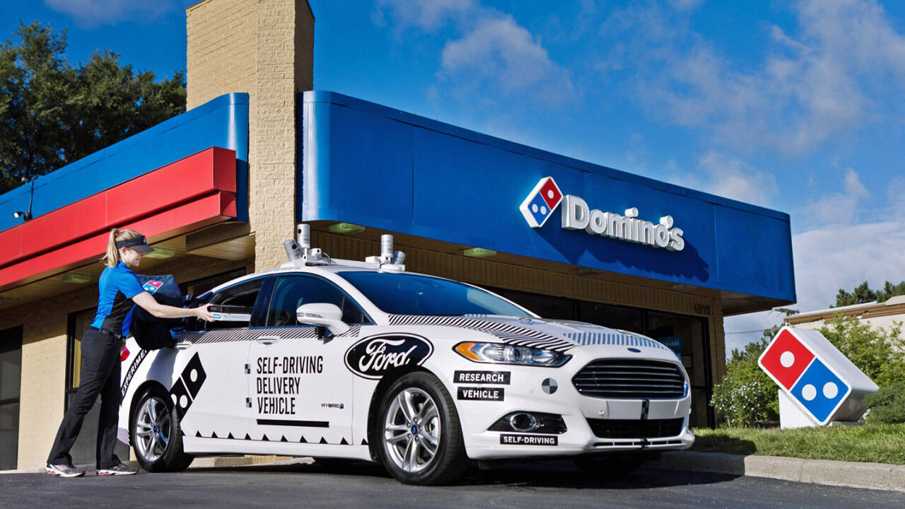 Domino’s and Ford team up to offer self-driving pizza delivery