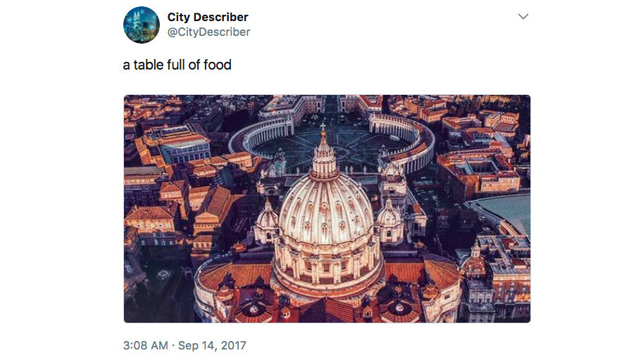 Watch Microsoft’s AI suck at captioning gorgeous city landscapes on Twitter