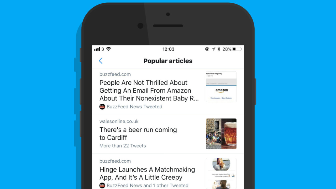 Twitter lurkers will love its new Popular Articles feature