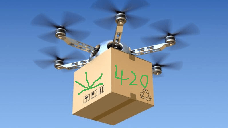 Dude, California is totally uncool with pot-delivering drones