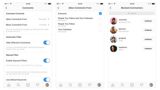 Instagram now gives you more control over who can comment on your posts