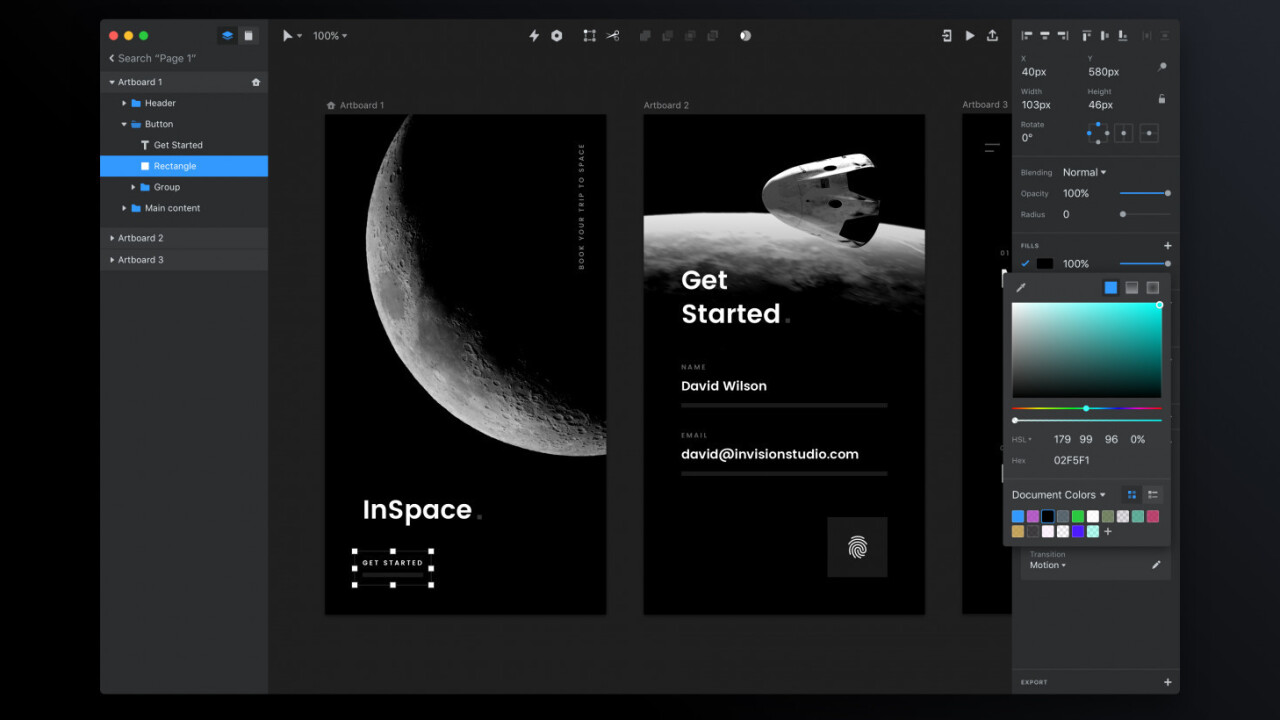 InVision takes on Sketch and Adobe XD with its new Studio screen design app