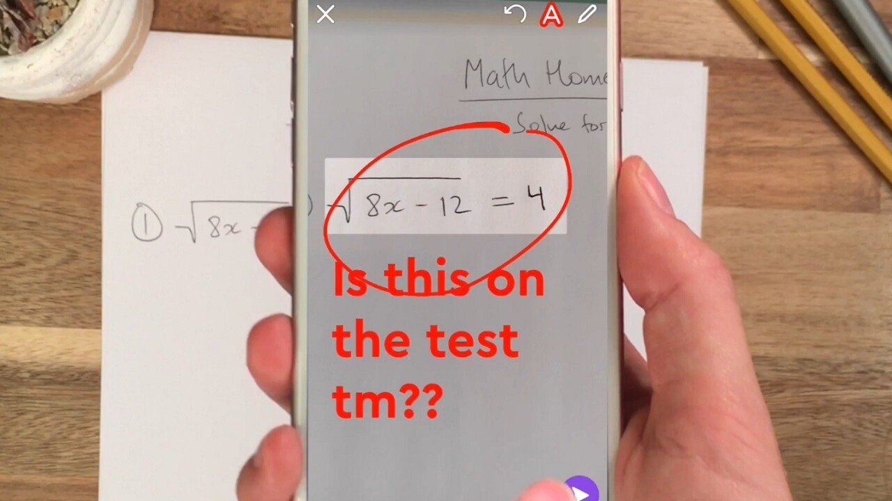 Socratic is morphing into a distraction-free ‘Snapchat for homework’