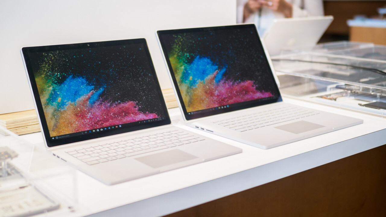Microsoft’s Surface Book 2 is now available to pre-order (in both sizes)