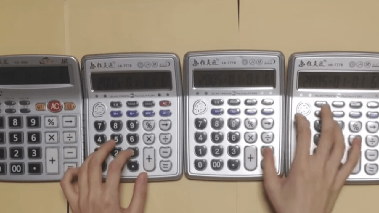 YouTube maestro kills Super Mario Bros. theme song on 4 calculators