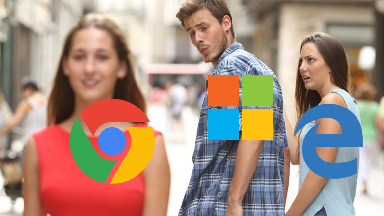 Microsoft employee installs Chrome mid-presentation because Edge keeps crashing