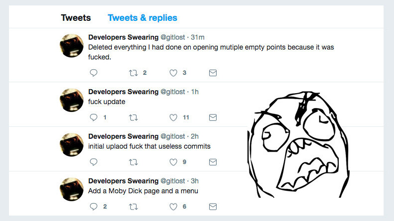 Bored Microsoft programmer built a bot that tweets anytime devs swear on GitHub