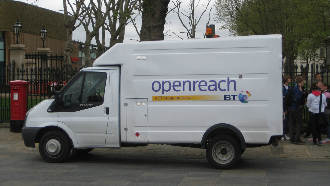 British hamlet protests slow internet by burning a fake BT Openreach van