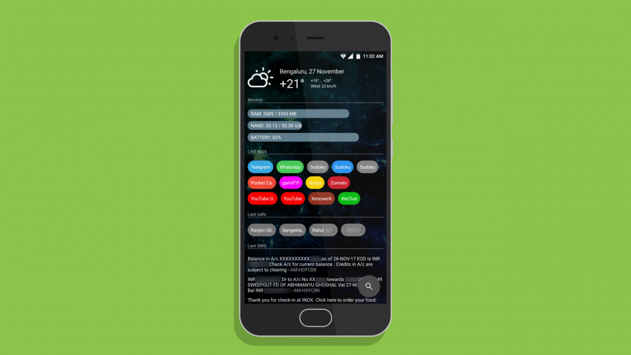 This bonkers launcher will delight Android fans who favor function over form