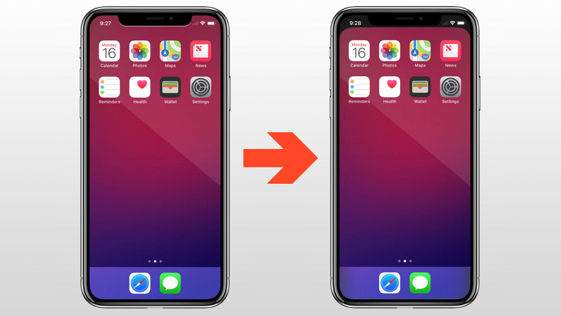 This wallpaper app makes your iPhone X’s notch disappear