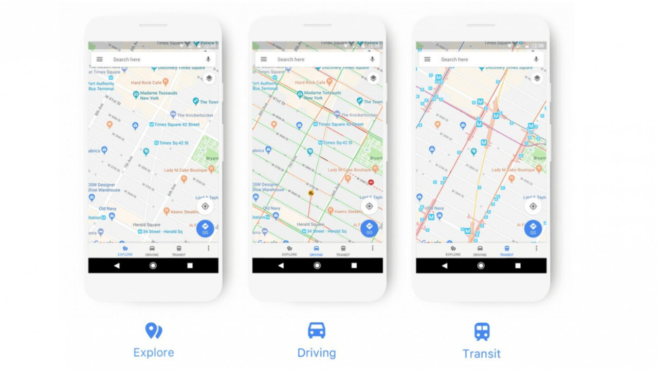 Google tidies up its Maps with new icons and color keys