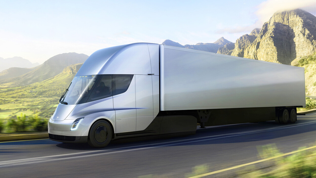 Tesla’s electric Semi does 0-60mph in 5 seconds, and 500 miles on a single charge