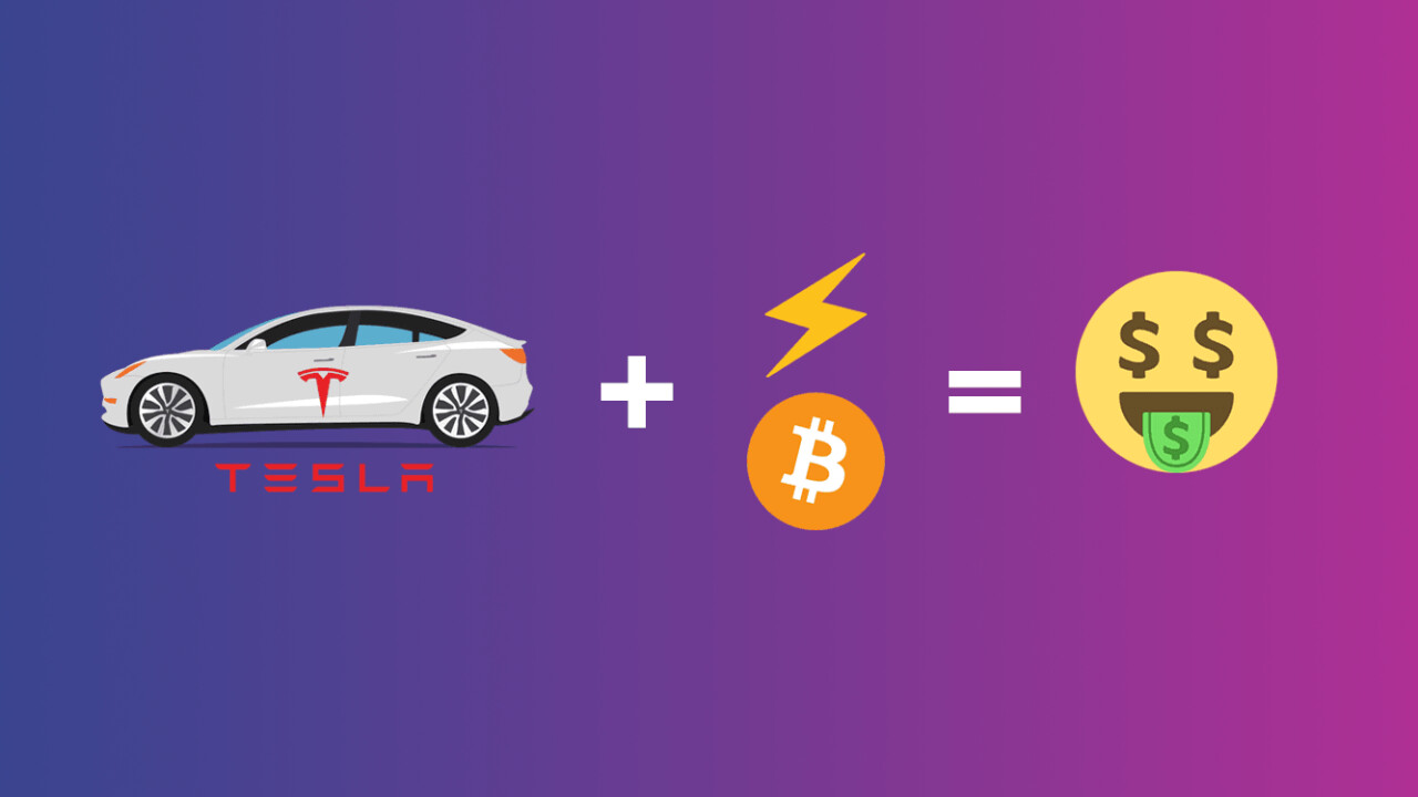 A clever Tesla owner is using his Model S to mine cryptocurrency for free