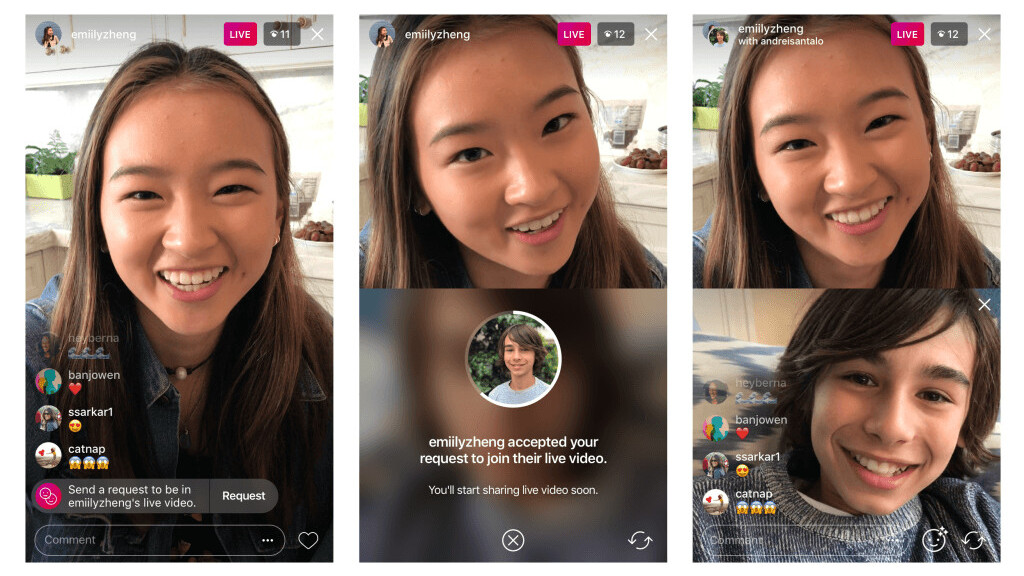 Instagram now lets you request to join a livestream