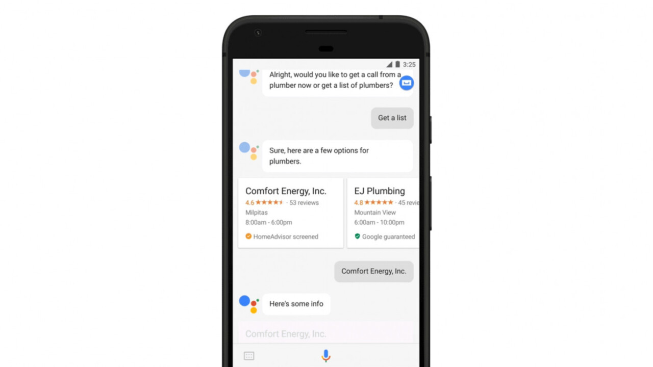 Google Assistant can now locate a handyman near you