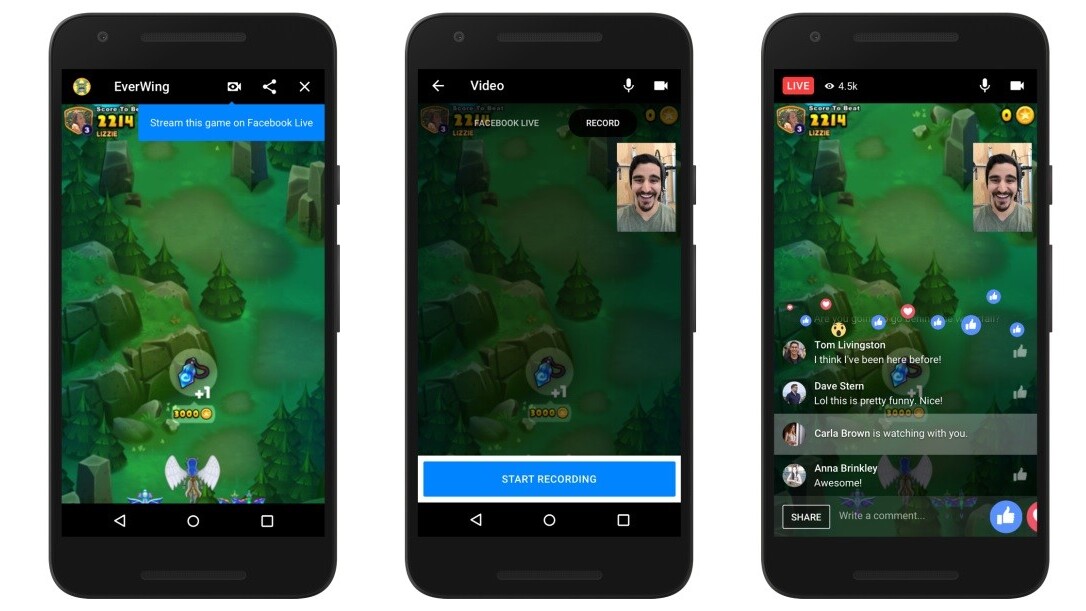 Facebook unveils livestreaming and more for Messenger games