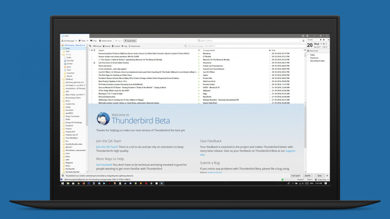 Mozilla’s Thunderbird email client isn’t dead yet