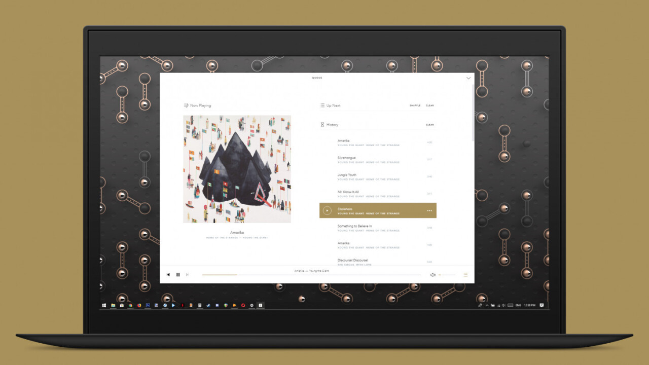 Minimalists will love Voltra’s beautiful cross-platform hi-def music player