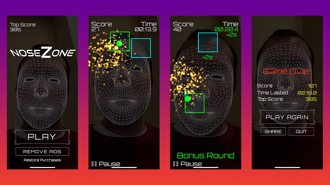 This amusing iPhone X game turns your face into a controller