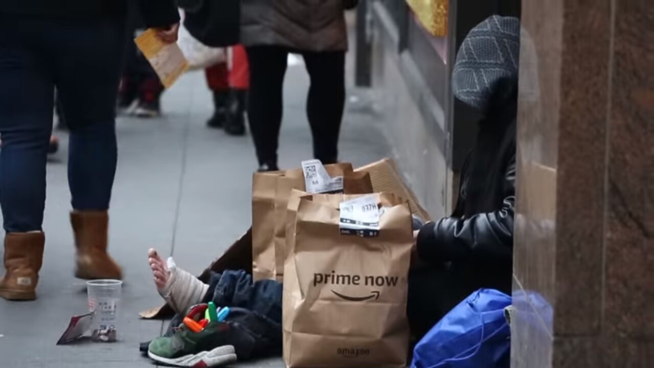 Good Samaritan uses Amazon Prime Now to help the homeless