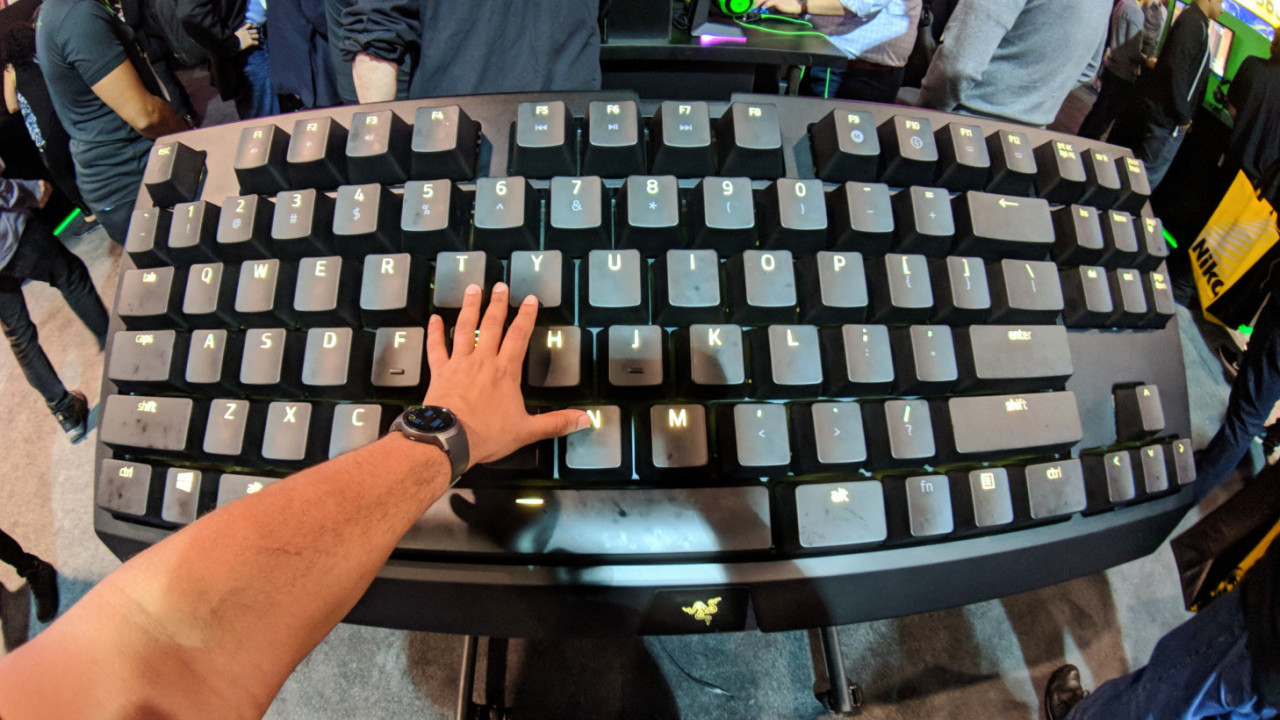 Razer built a mechanical keyboard the size of a table