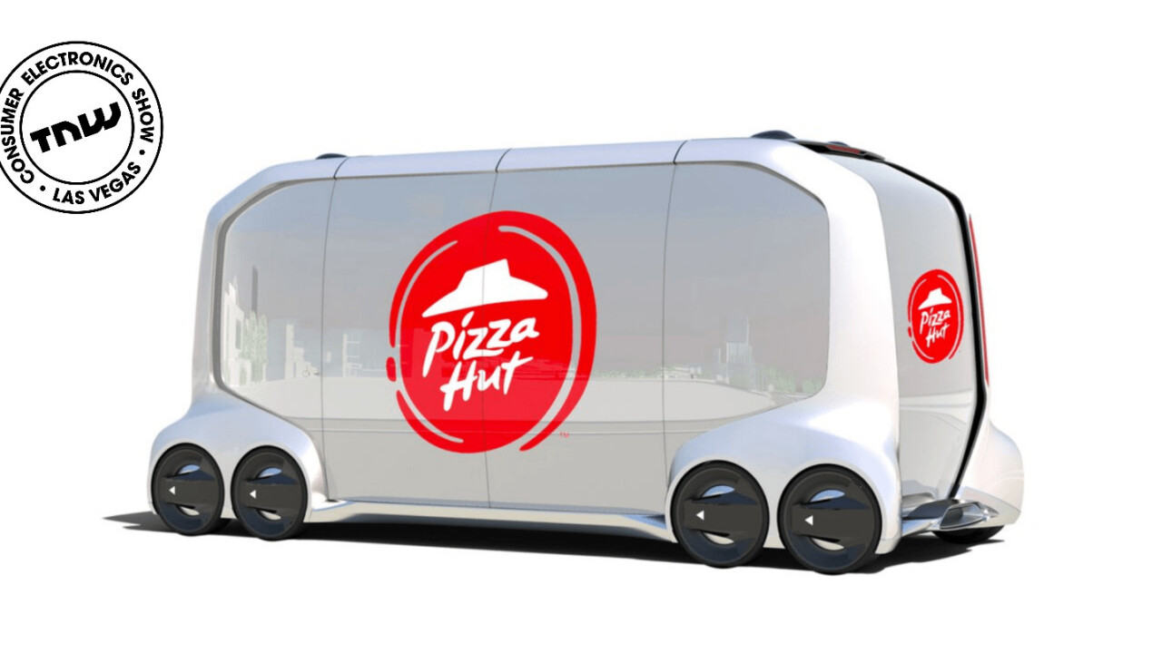 The only thing that matters at CES is this self-driving Pizza Hut delivery van