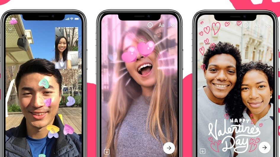 Facebook Messenger offers new couples old features for Valentine’s Day