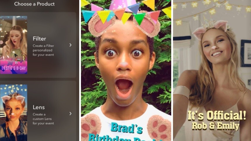 Snapchat now lets users create their own face Lenses