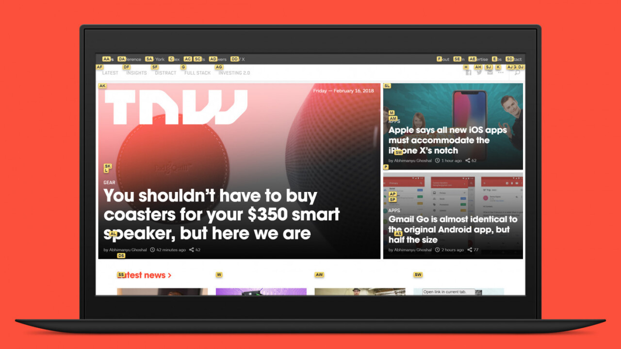 Open links on any web page in Chrome using just your keyboard with this handy extension