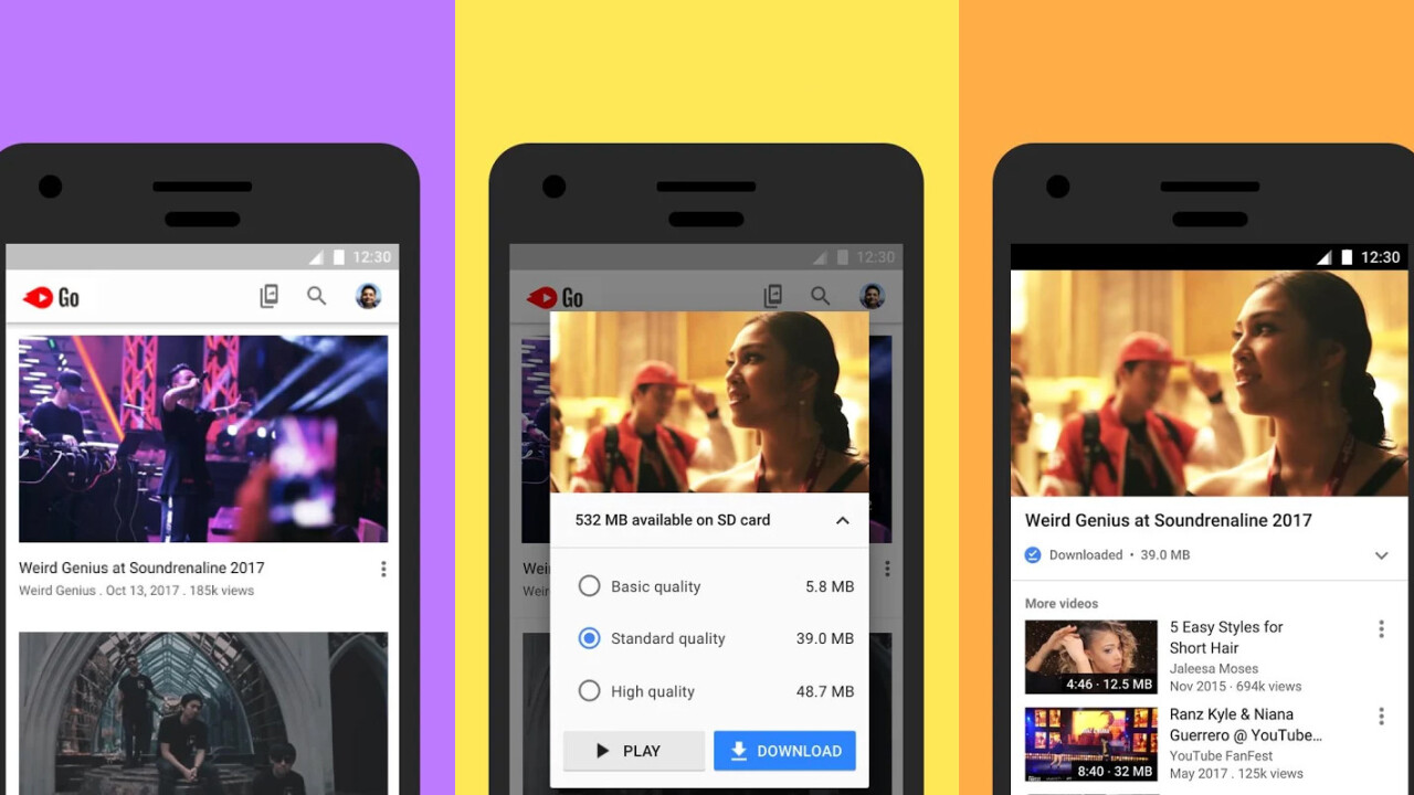 YouTube’s Go app for watching and sharing videos offline is now widely available