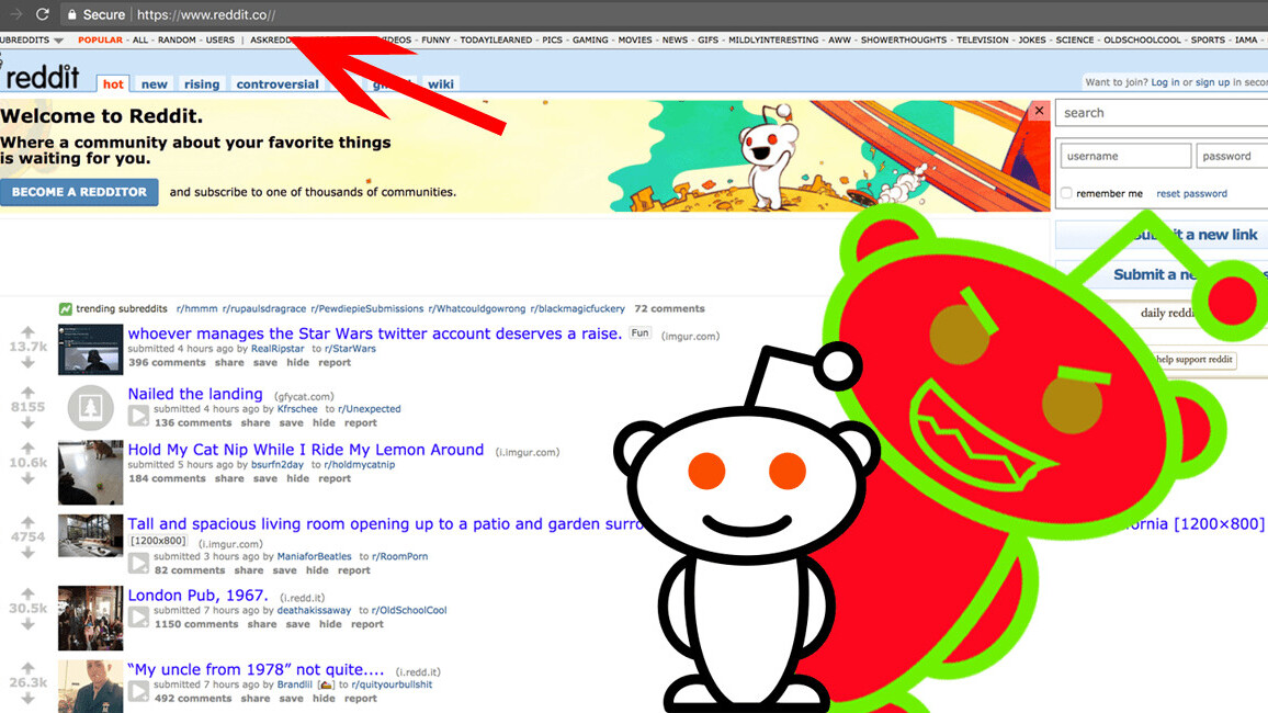 PSA: Watch out for this malicious Reddit knock-off that steals your password