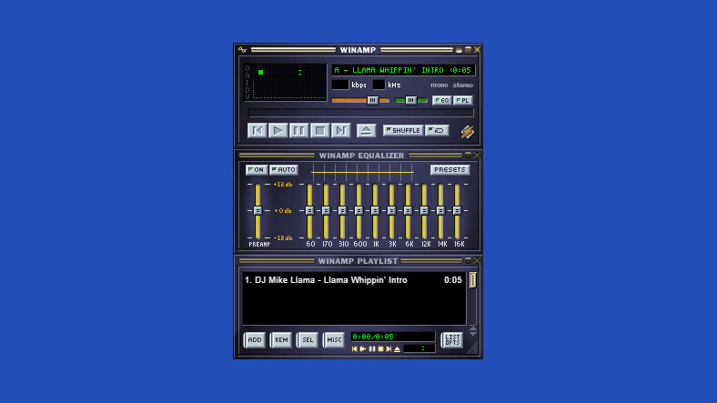 Bring on the nostalgia with this in-browser Winamp emulator