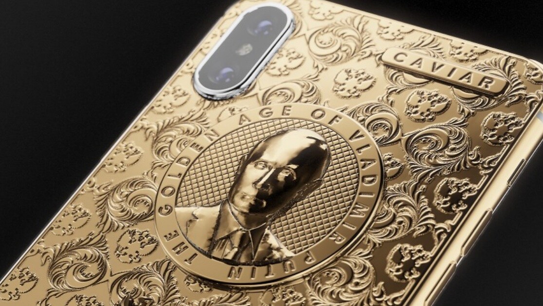 You can now own a golden iPhone X with Putin’s face because reasons