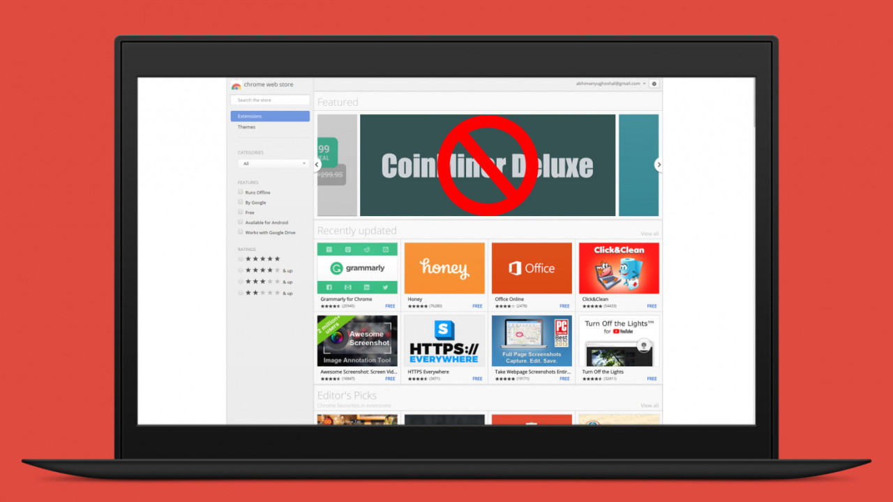 Google bans cryptocurrency mining extensions in the Chrome Web Store