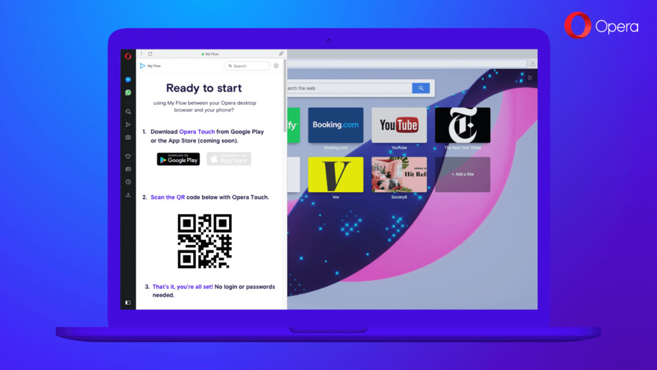 Opera now lets you beam content from your phone to your desktop